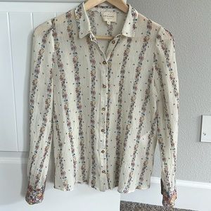 Sézane Claudio Shirt in Los Angeles Flower